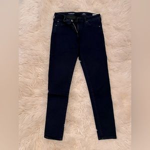AG Legging Ankle Jeans in Deep Blue
